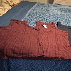 Lot Of 5 Maurices 24/7 Tank Tops NWT & EUC